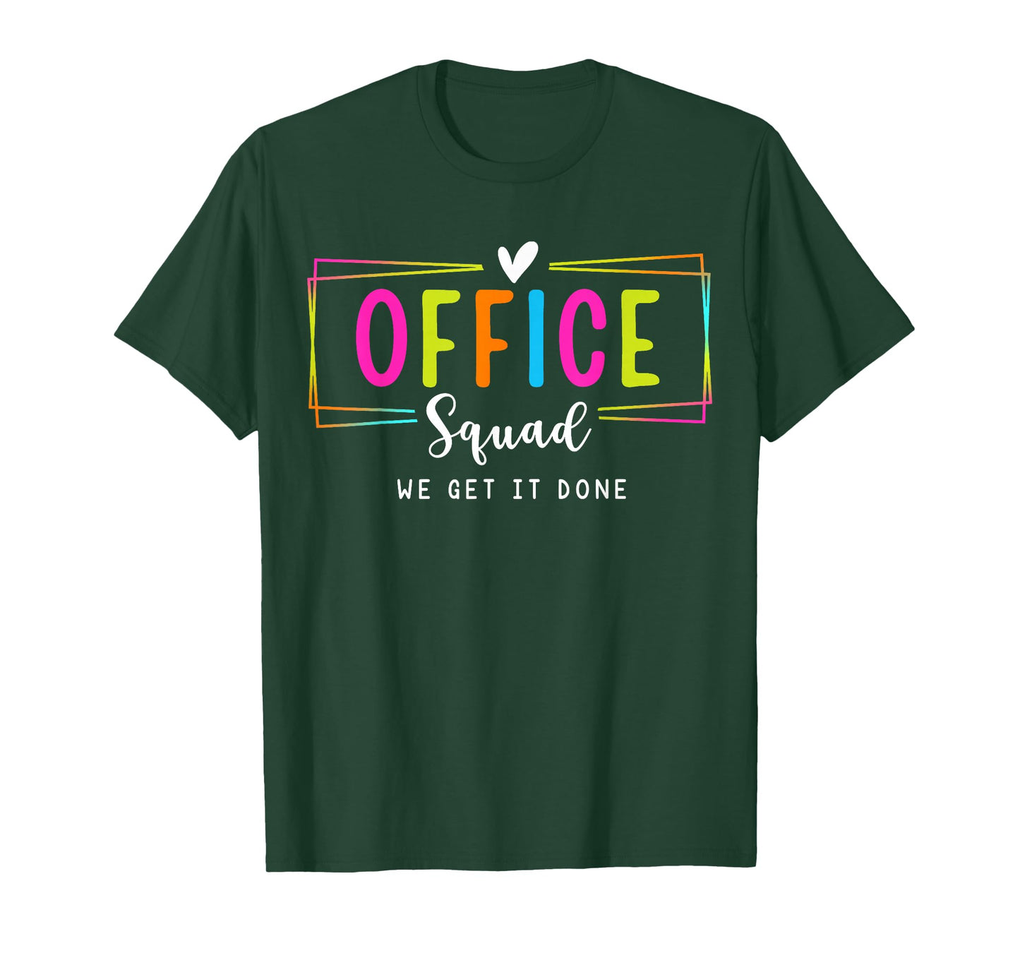 Office Squad We Get It Done Back to School Happy First Day T-Shirt