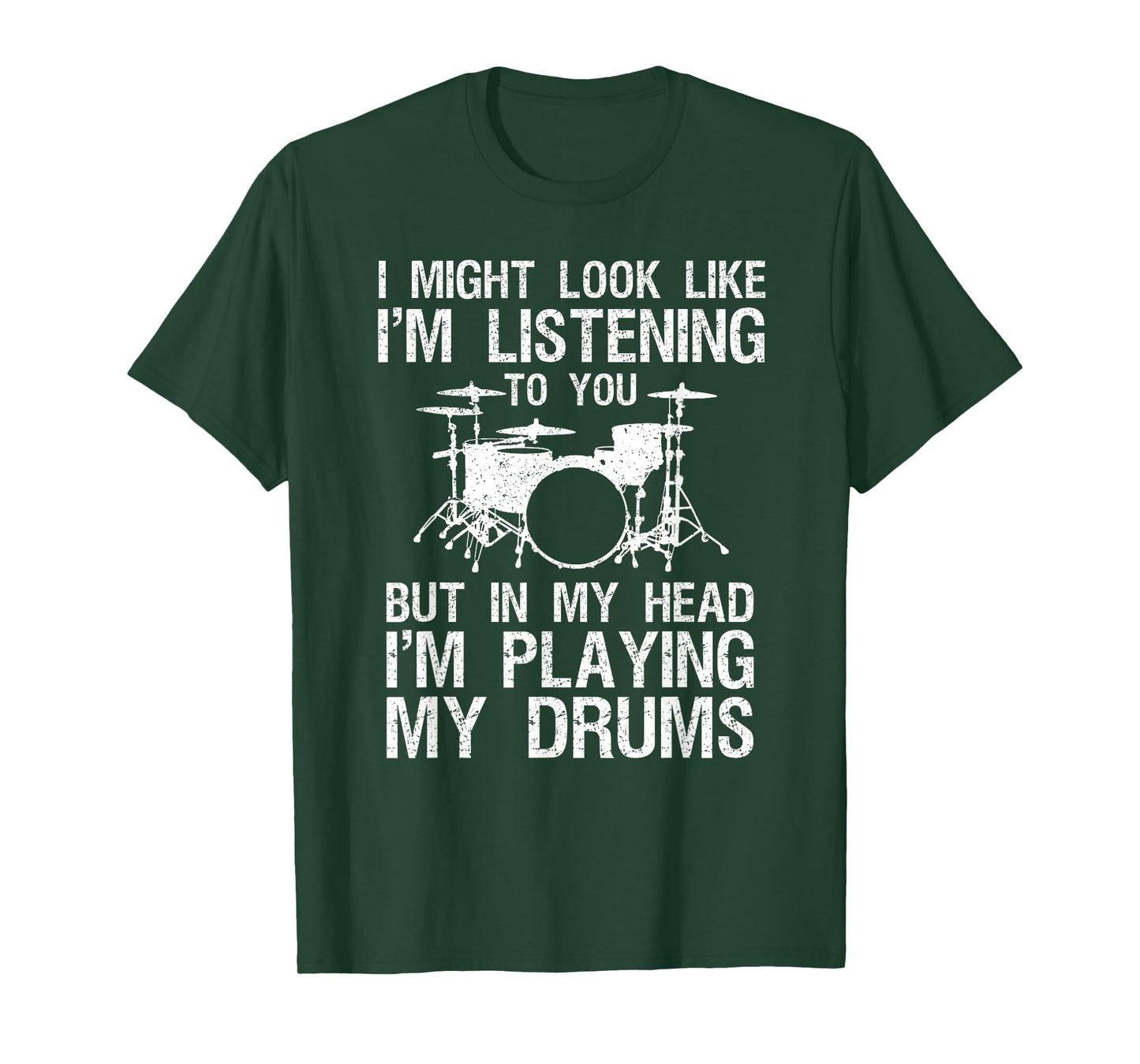 Funny Drummer Art For Men Women Drum Player Percussion Lover T-Shirt
