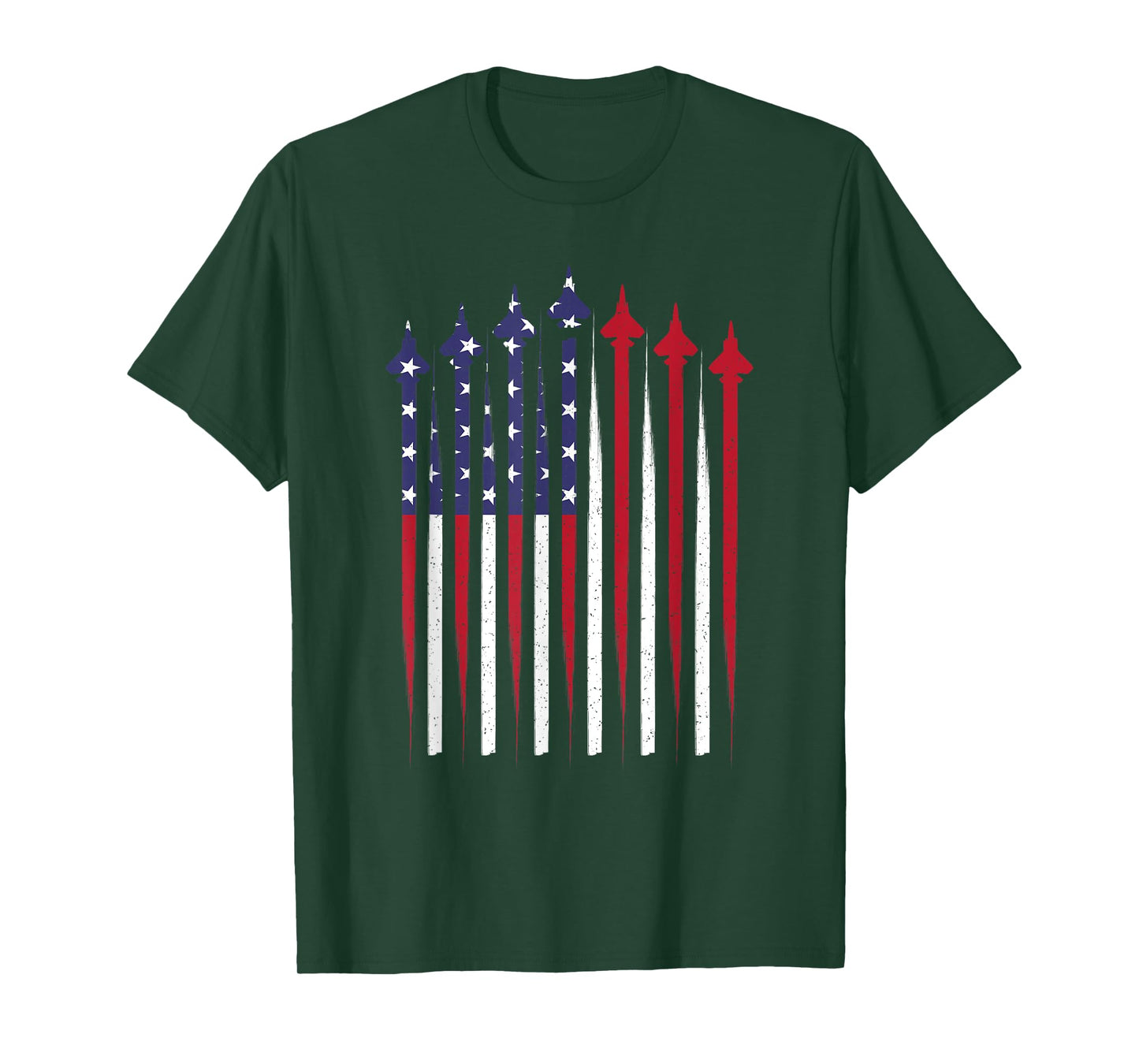 4th Of July Patriotic American Flag Jet Aviator USA Men Boys T-Shirt