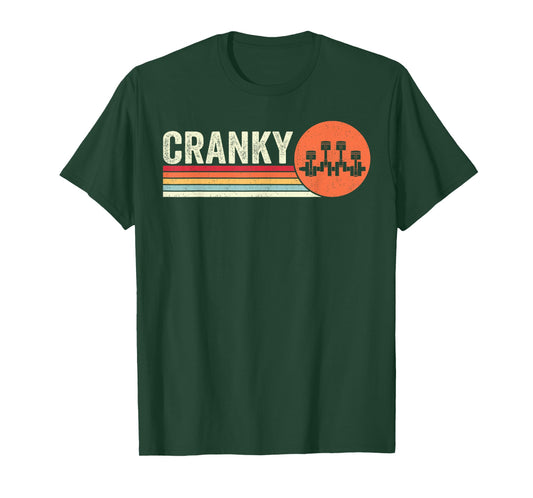 Cranky Car Engine Crankshaft Cars Lover Mechanics Father T-Shirt