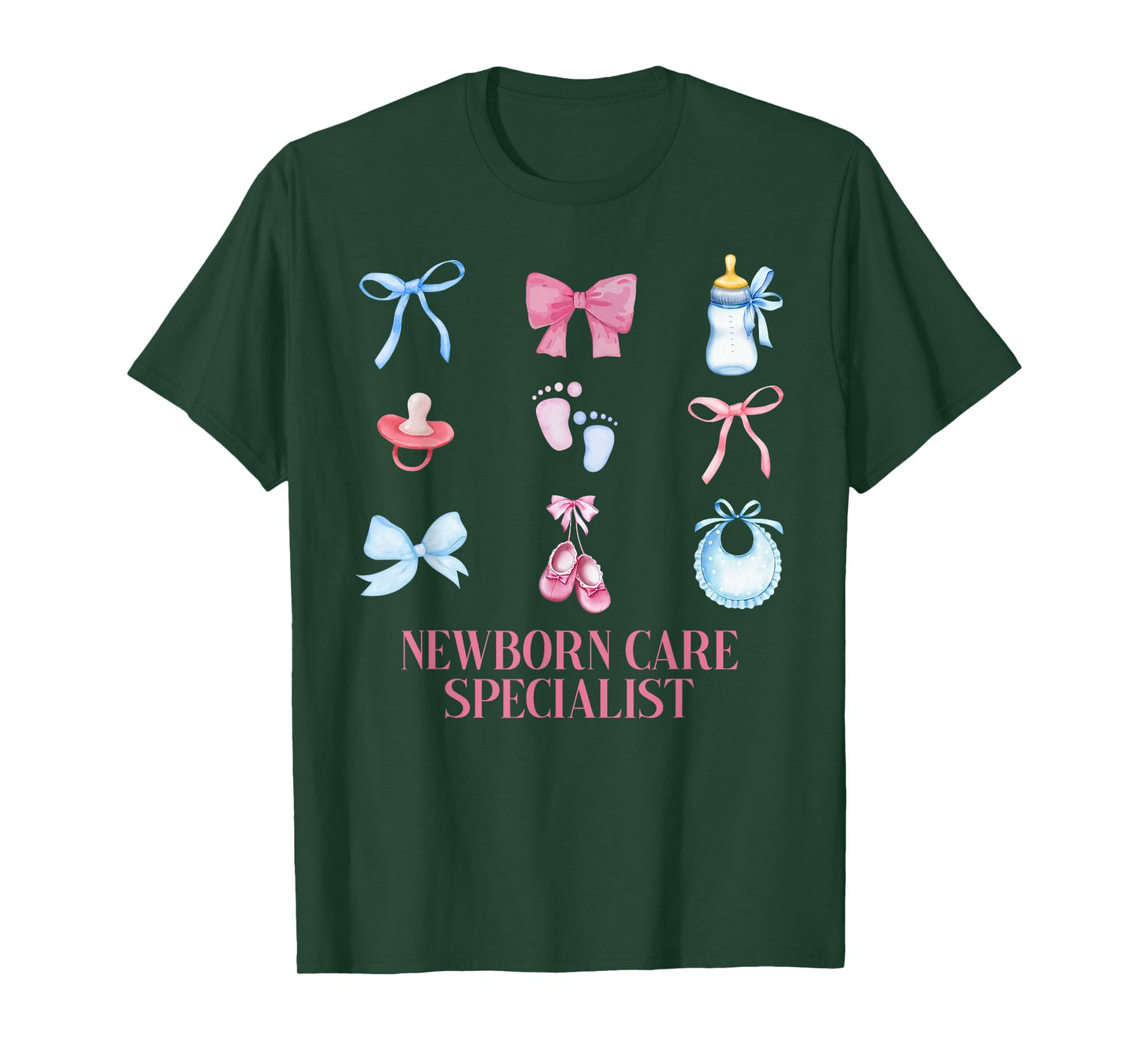 Coquette NCS Newborn Care Specialist Mother Baby Nurse T-Shirt