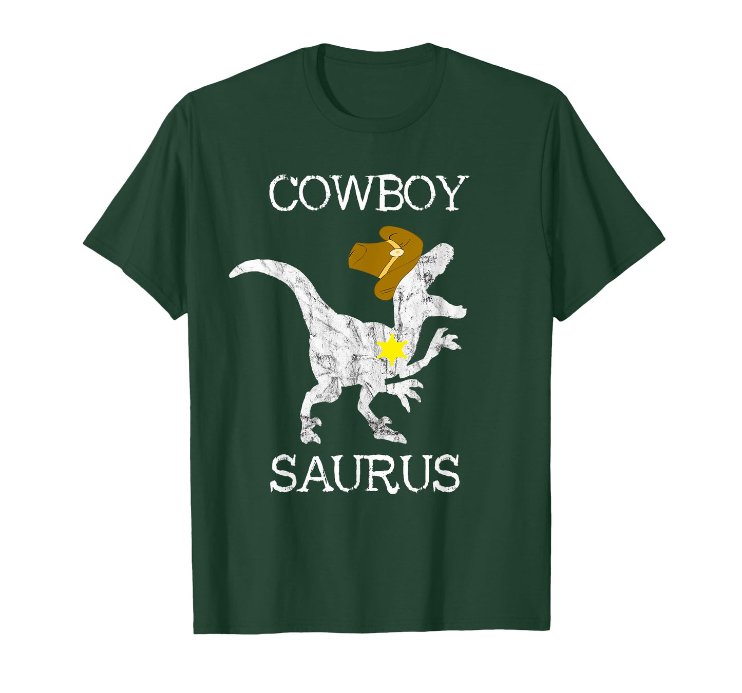 Cowboy Saurus Wild West Sheriff Rancher T Rex Dinosaur Shirt T-Shirt