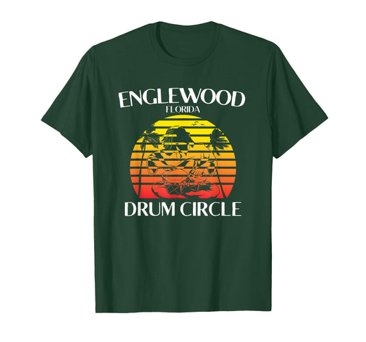 Englewood Florida Drum Circle Drummer T-Shirt