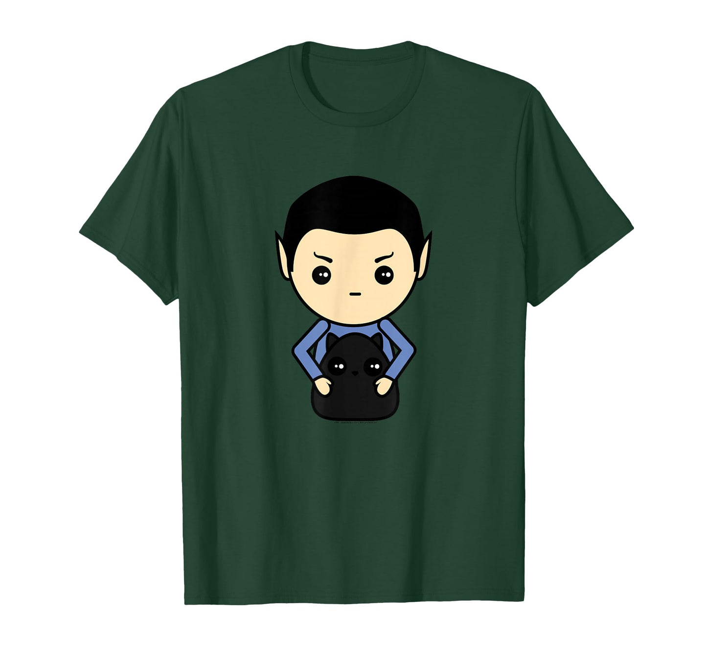 Star Trek: The Original Series Spock With Cat Kawaii T-Shirt
