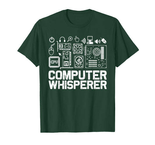 Computer Whisperer Shirt IT Tech Support Nerds Geek T-Shirt
