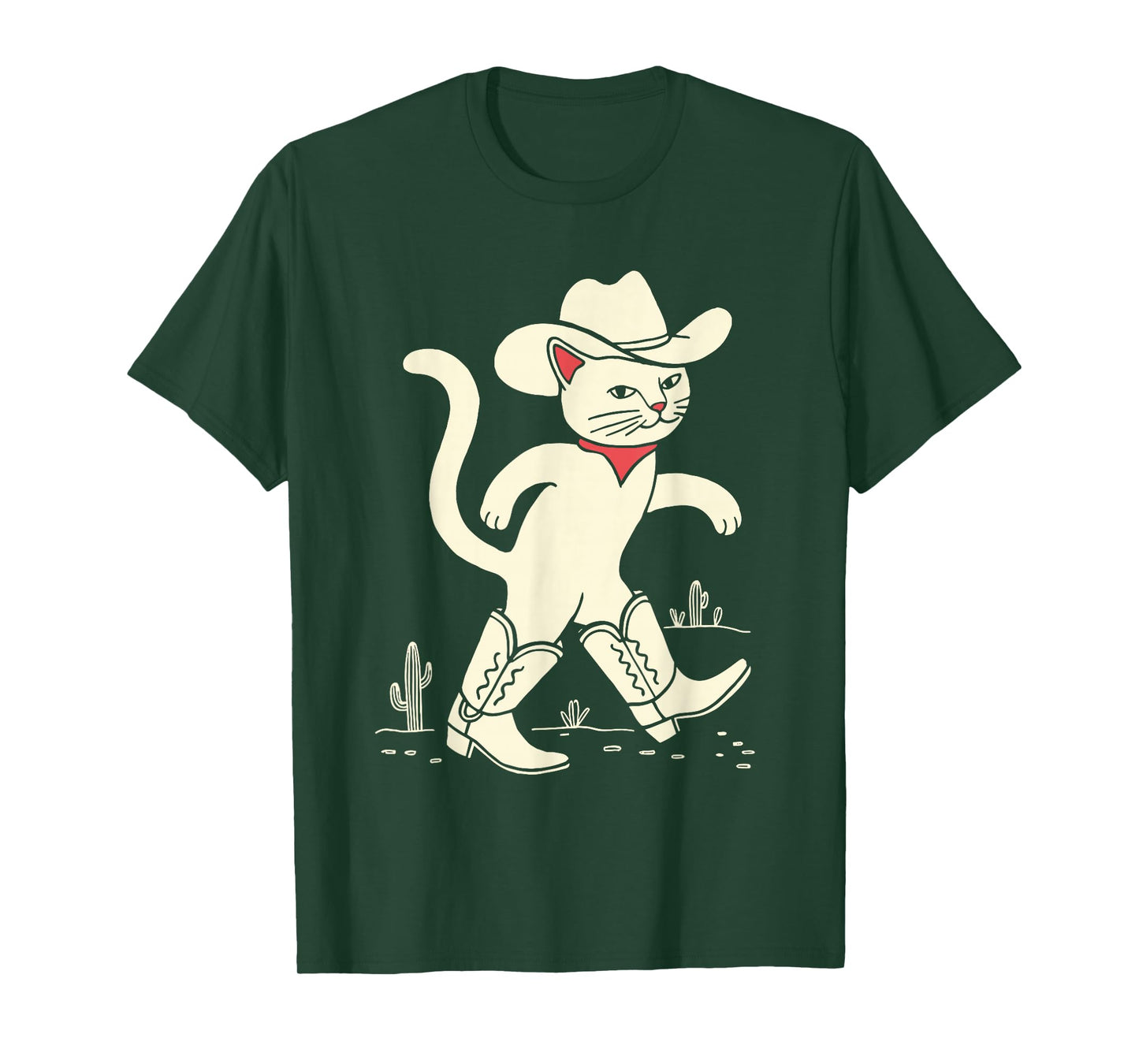 Funny Cowboy Cat T-Shirt