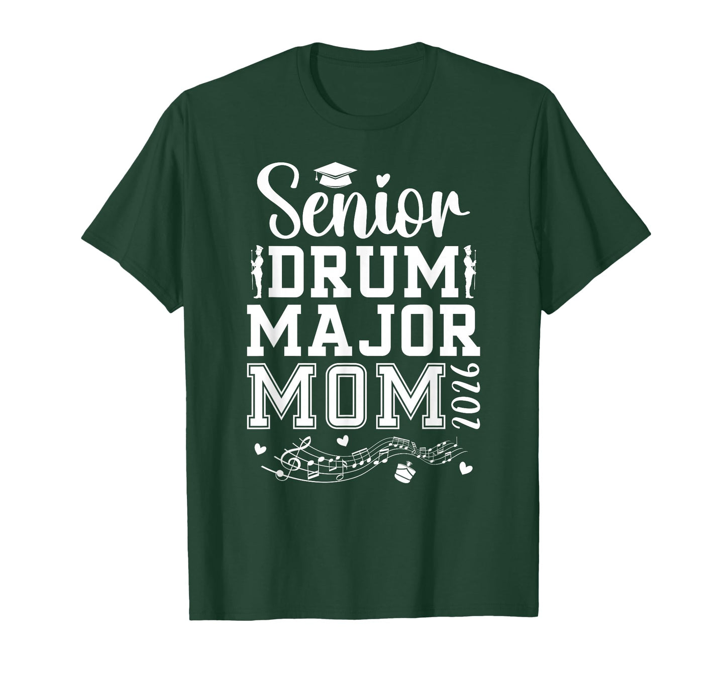 Drum Major Senior Mom 2026 Senior Marching Band Mom 2026 T-Shirt