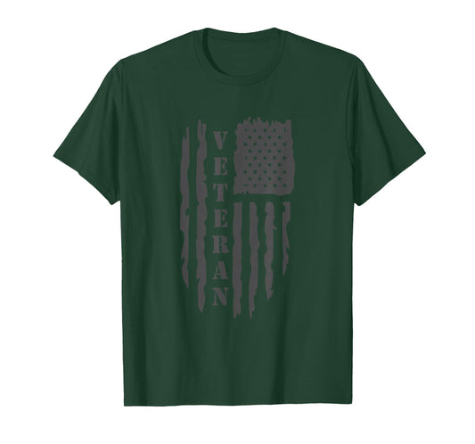 Veteran American Flag Memorial Day Patriotic Soldiers Army T-Shirt