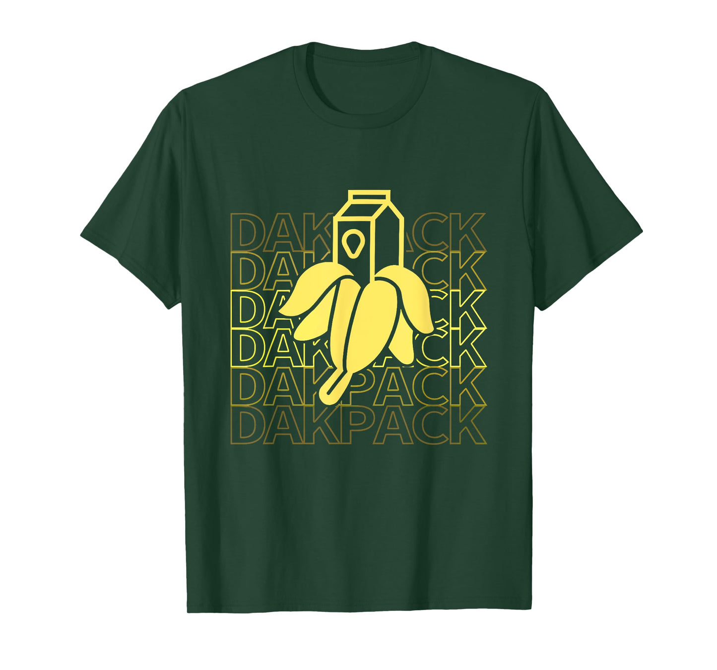 Milky Banana Funny Text Dakpack Vintage For Men Women Kids T-Shirt