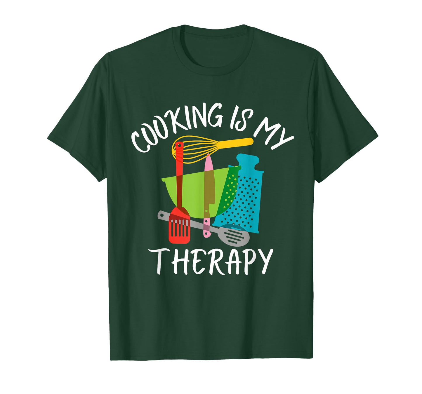 Cooking is My Therapy - Chef & Cook Gifts Funny Culinary T-Shirt