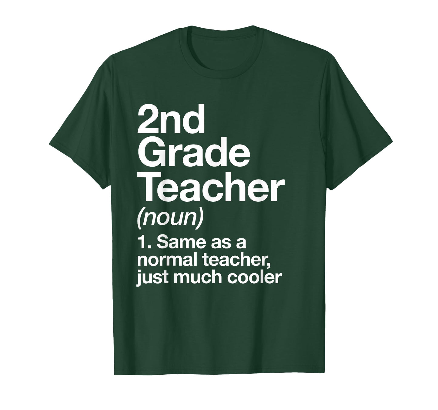 2nd Grade Teacher Definition Funny Back to School First Day T-Shirt