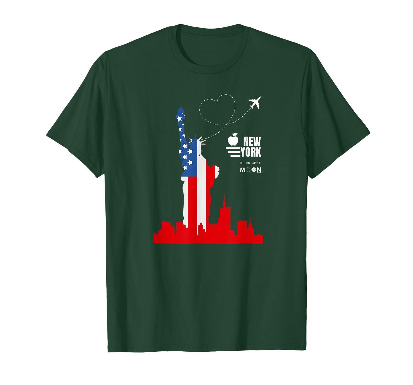 New York City Graphics I Love NY NYC Statue of Liberty T-Shirt
