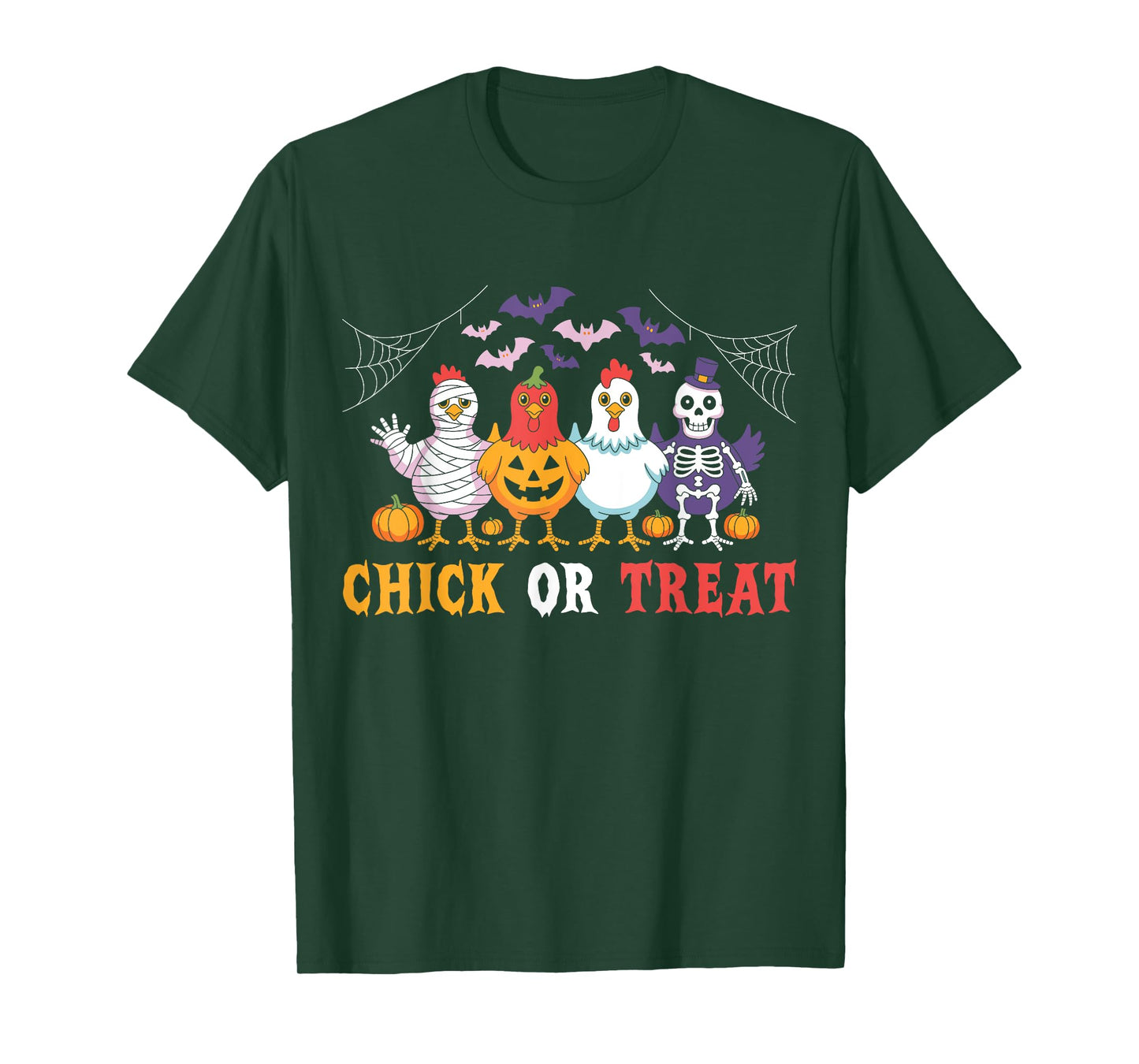 Chicken Chick Or Treat Funny Halloween Costume Farmer T-Shirt