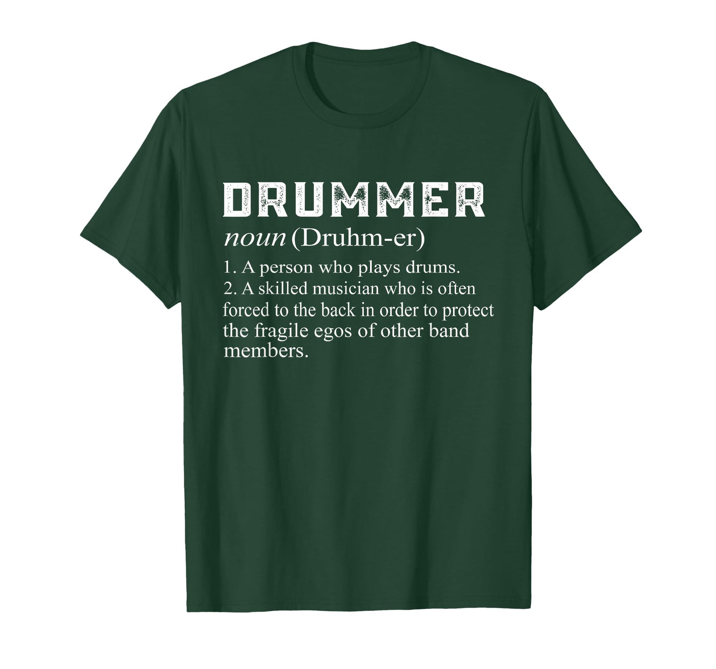 Drummer Definition Funny Rock Drumming Music T-Shirt