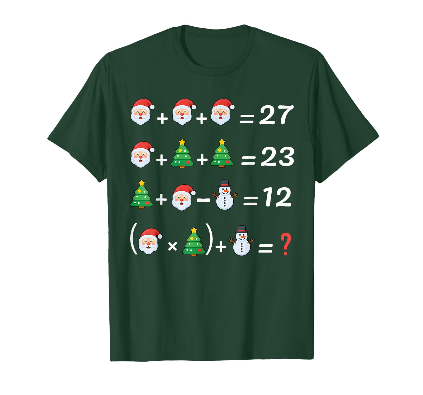 Funny 67 Meme Christmas Math Teacher Santa Six Seven Puzzle T-Shirt