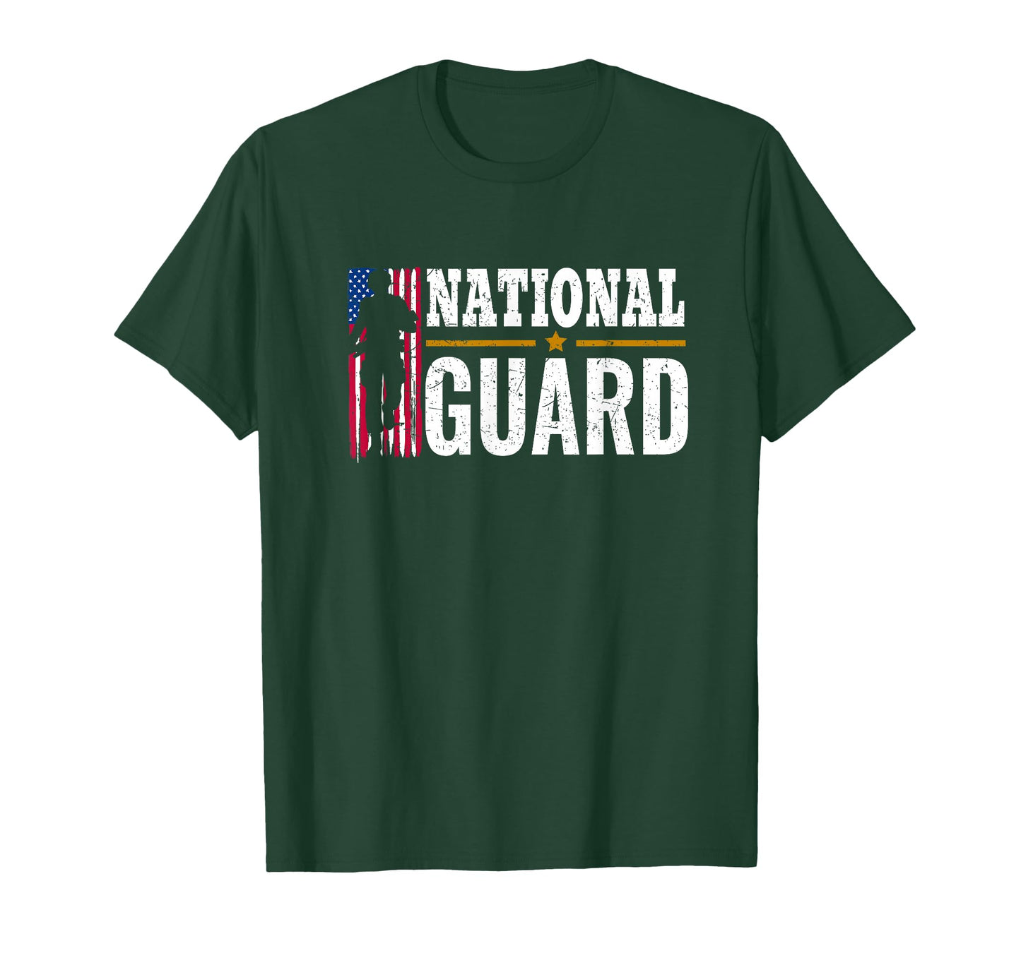 National Guard American Flag Proud T-Shirt T-Shirt