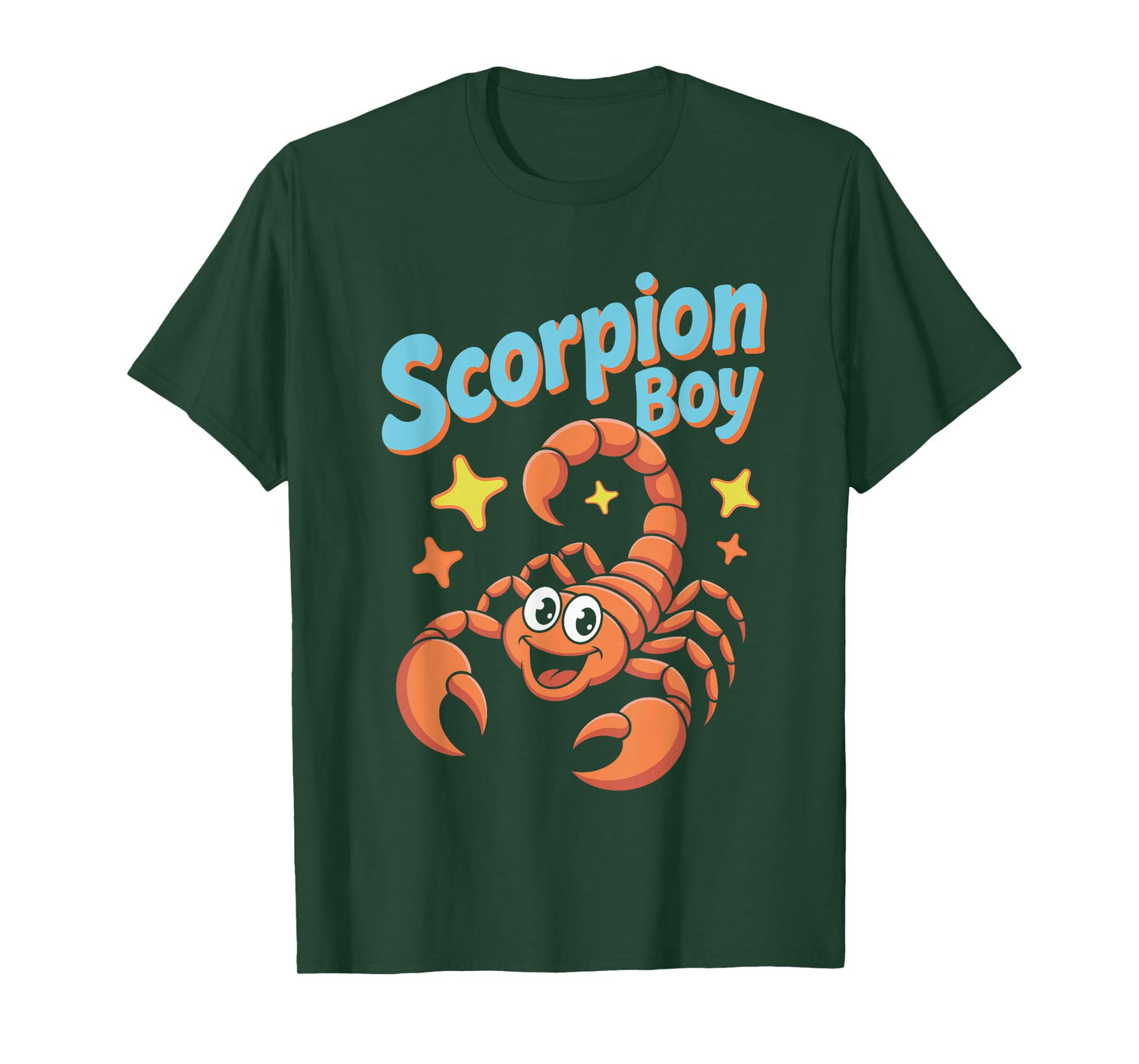 Scorpion Boy Cartoon Creepy Crawly Insect Zodiac Scorpio T-Shirt