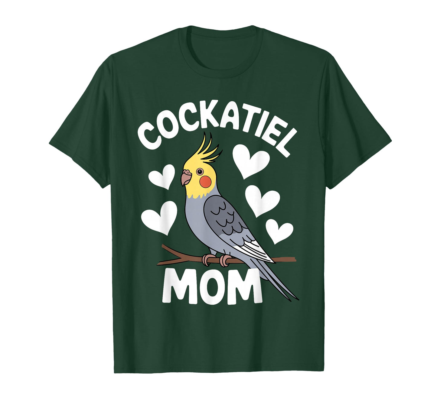Cool Cockatiel Design For Women Girls Cockatiel Bird Lover T-Shirt