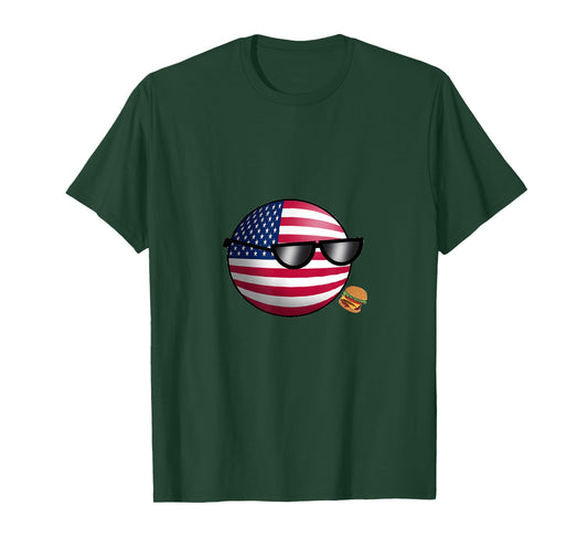 Countryballs USA United States T-Shirt