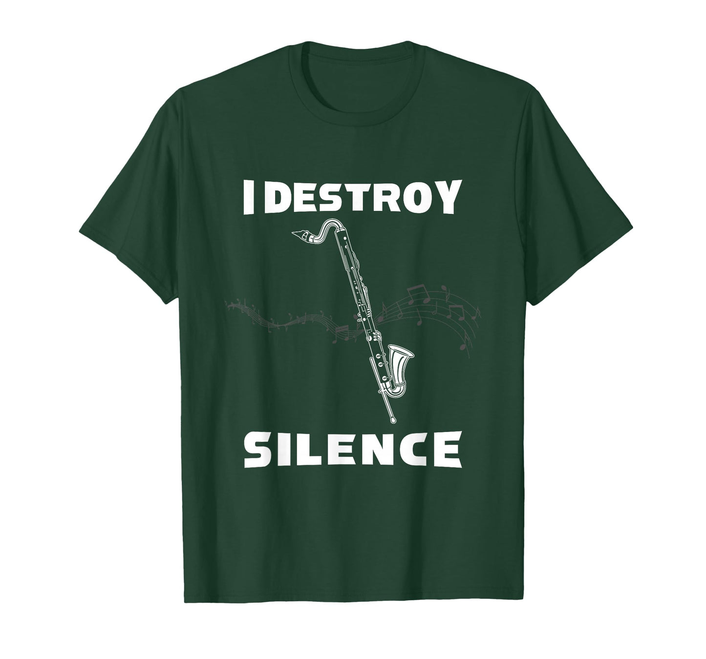 I Destroy Silence Bass Clarinet T-Shirt