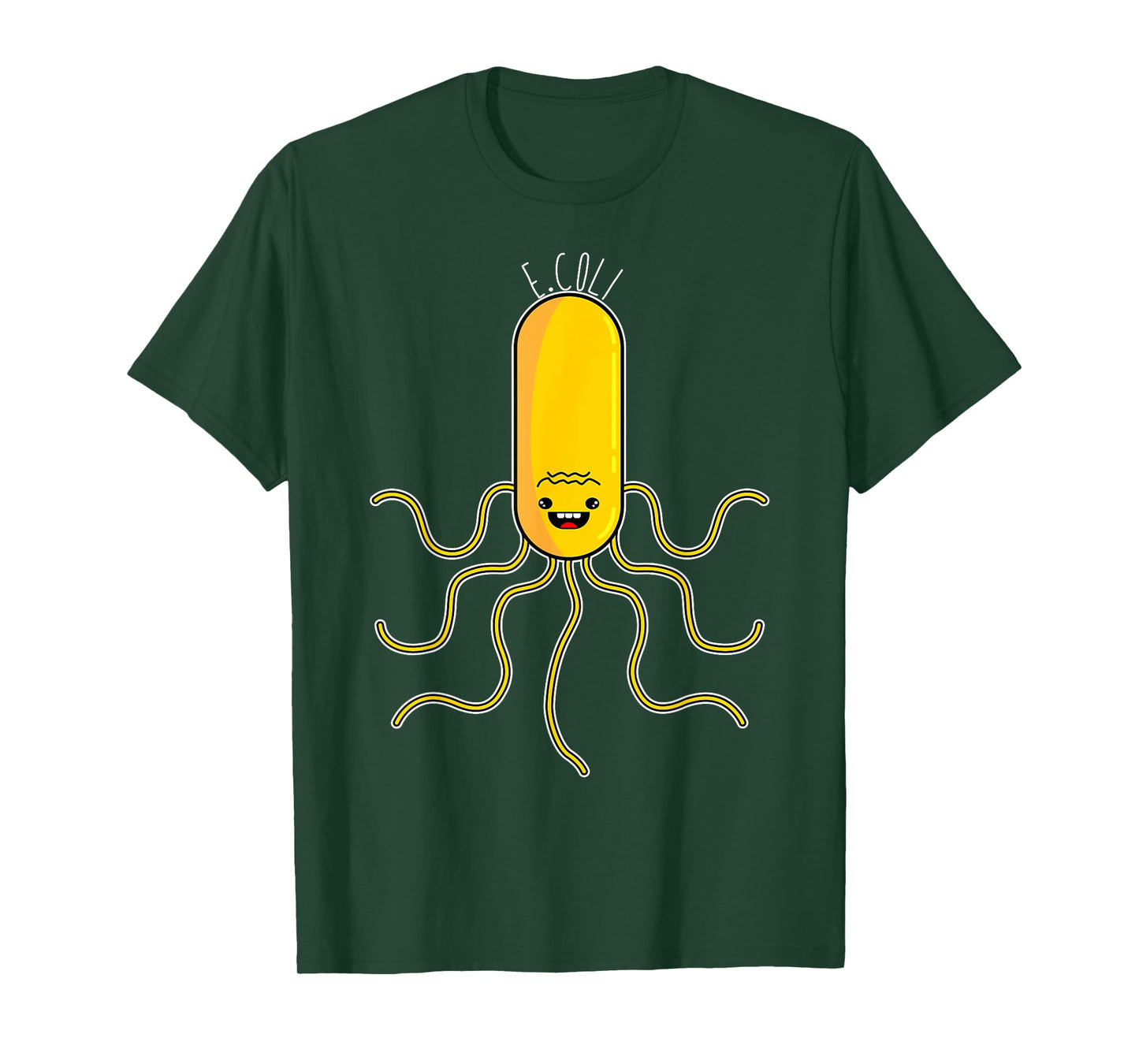 Cute Anime Style E. Coli Microorganism Microbiology T-Shirt