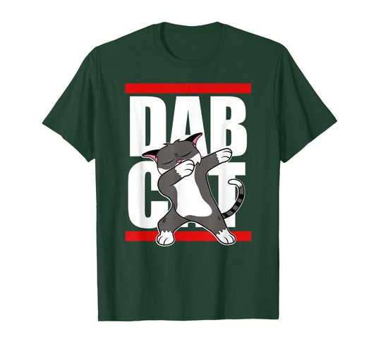 Dab Cat Cute Feline Vintage Dab Dance Funny Dab Cat T-Shirt