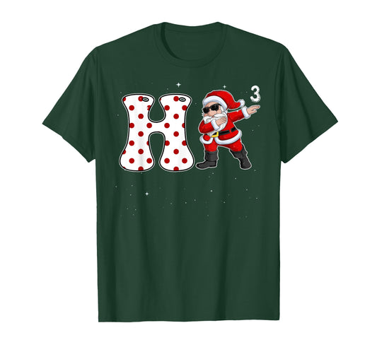 Ho cubbed Funny Tee Christmas Dabbing Santa T-Shirt