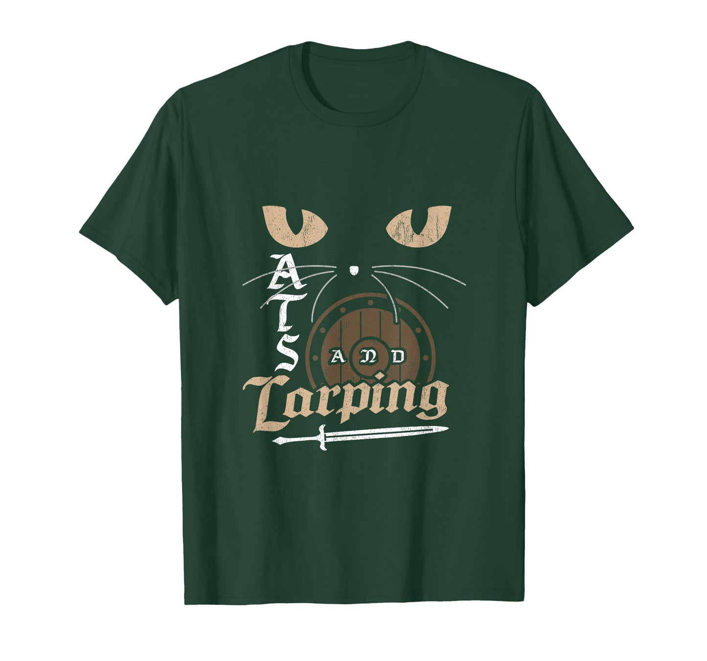 Cats and LARPing Role Playing Game RPG Larp Gamer Cat Lover T-Shirt
