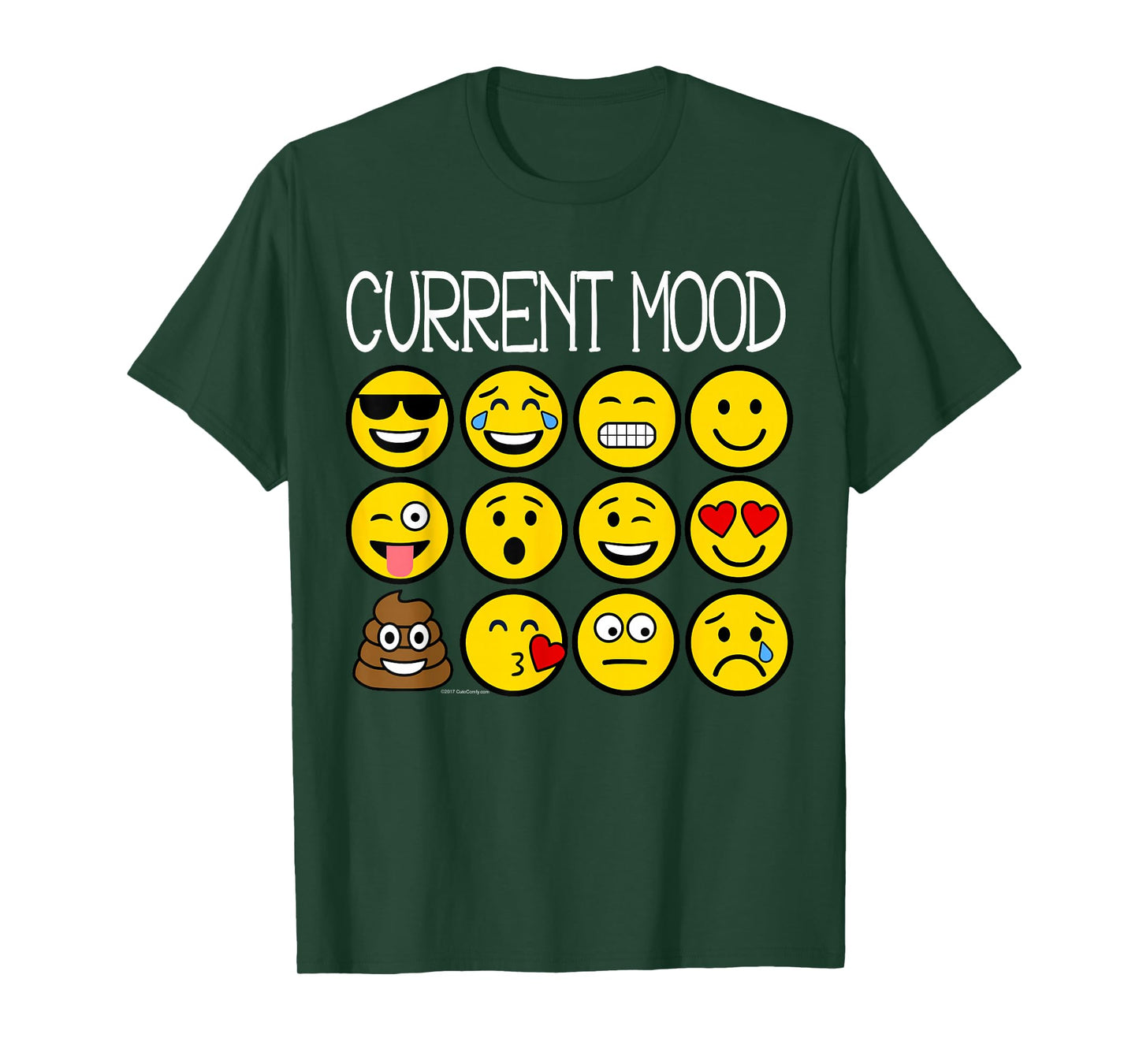 Point to Current Mood Emoticon Happy Emotion Faces Kids Boys T-Shirt