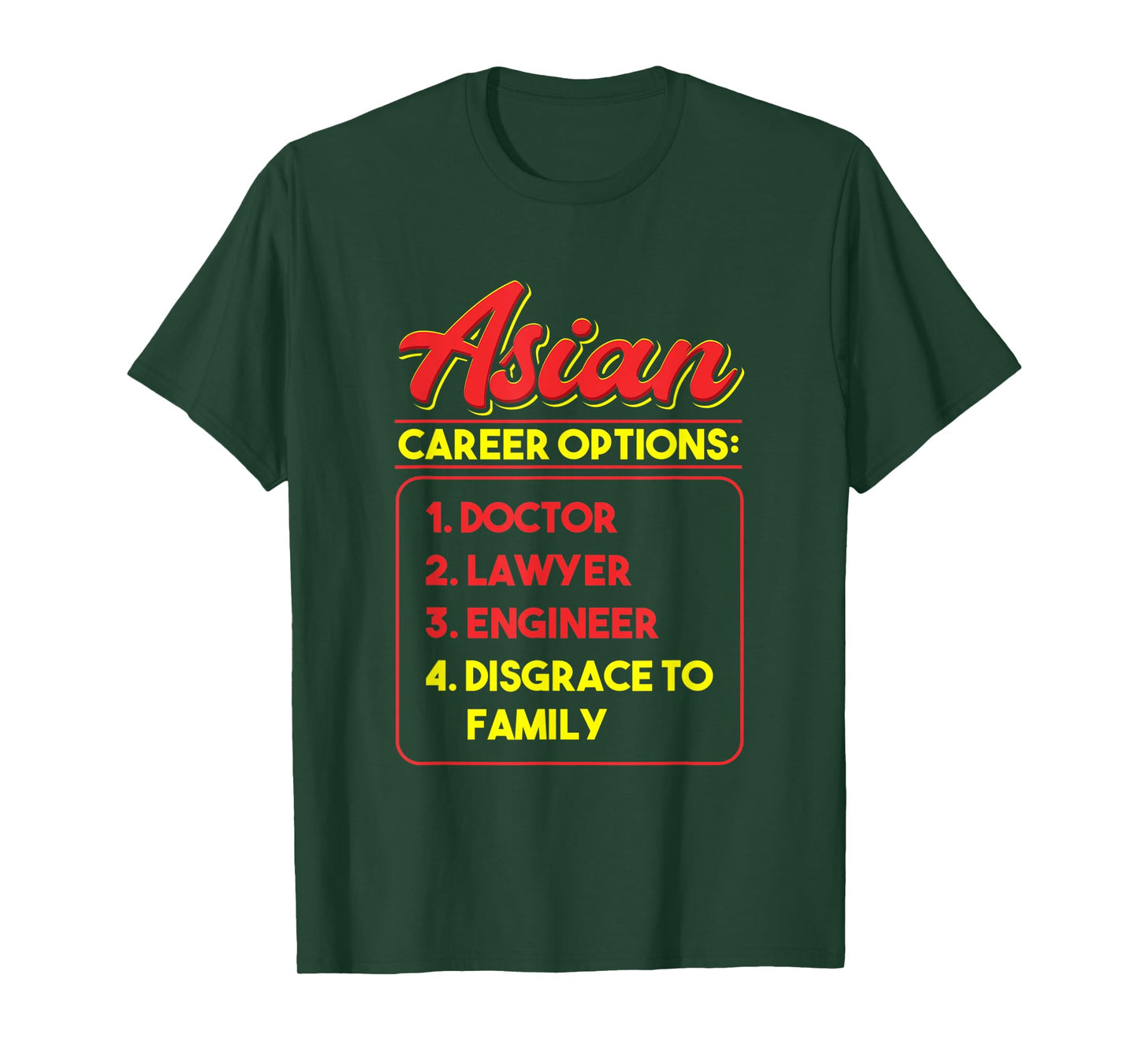 Asian Career Options Japanese Heritage Humor Pride Chinese T-Shirt