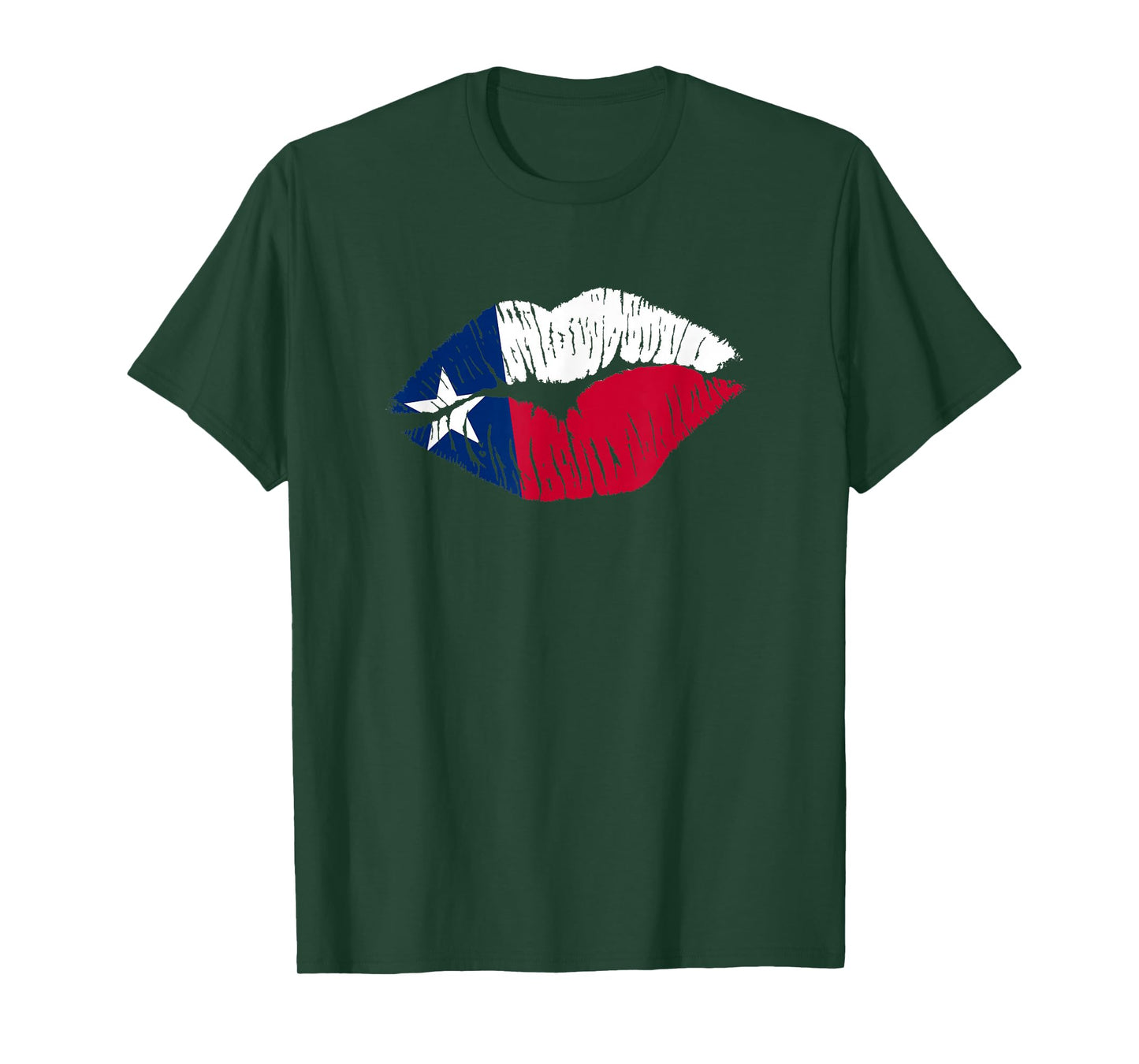 Sexy Biting Lips Texas Flag T-shirt T-Shirt