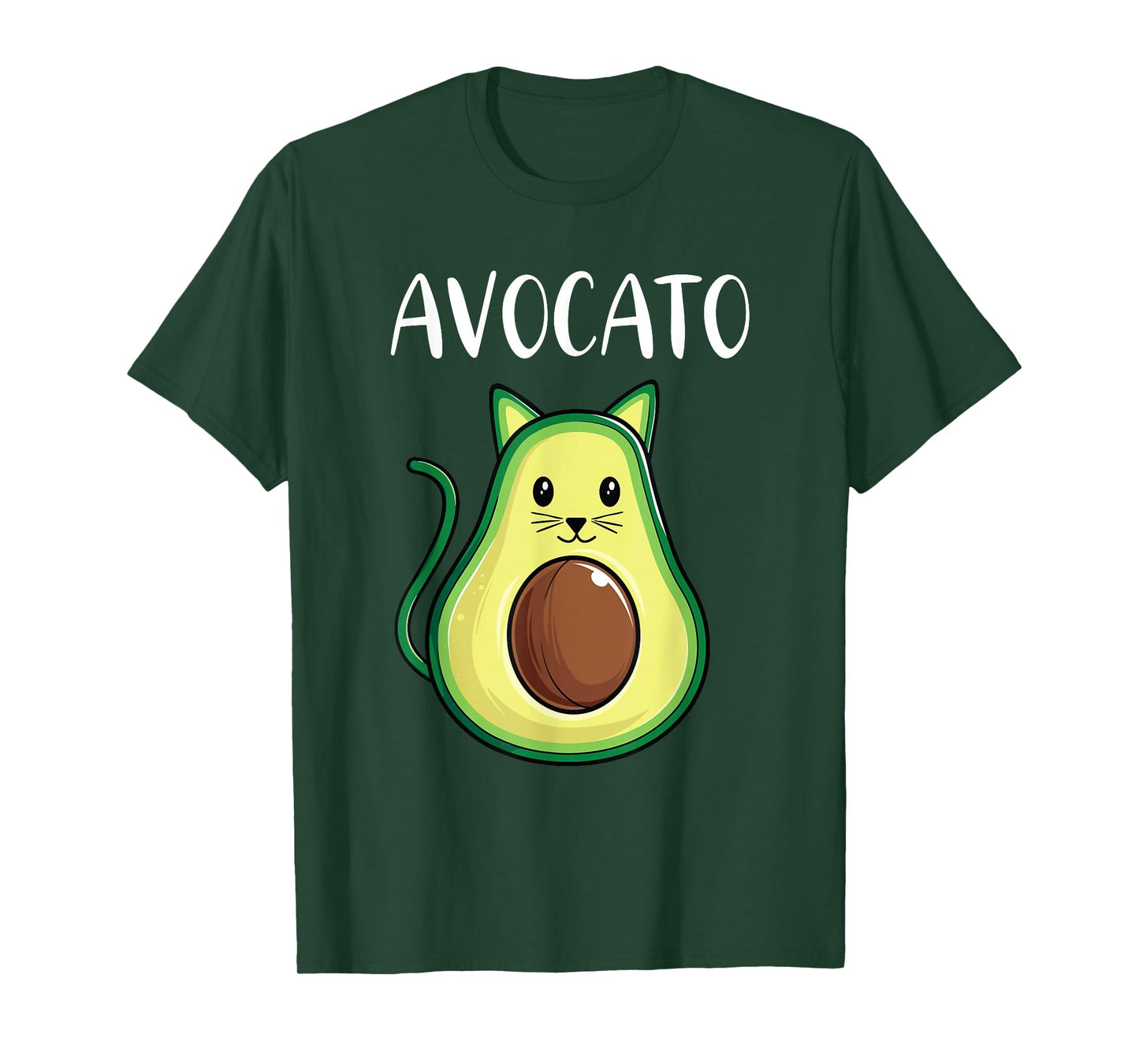 Funny Avocado Shirt Women Men Kids Avocato Cat T-Shirt