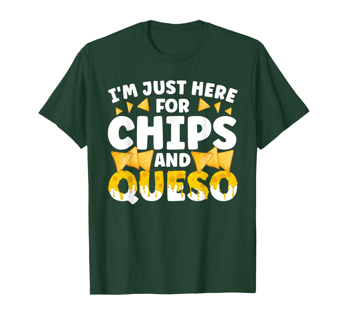 Cool Queso Art For Men Women Cheese Dip Chips & Queso Lover T-Shirt