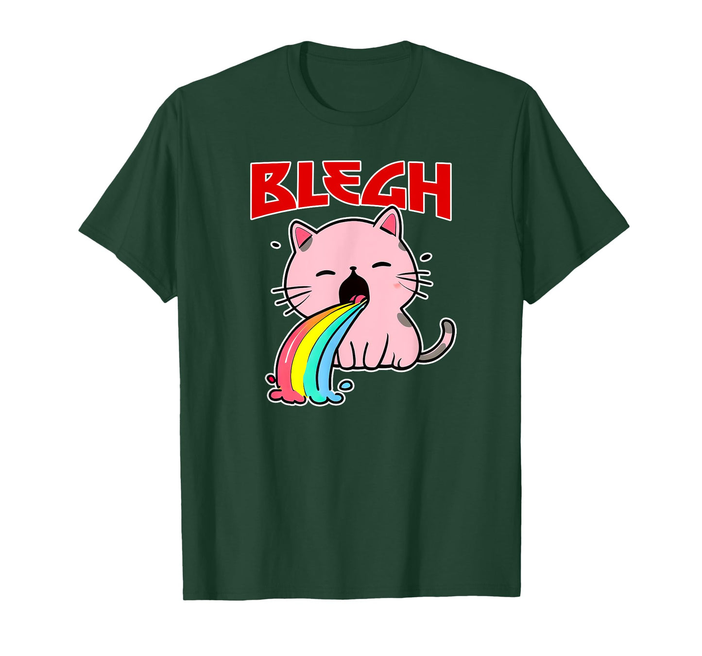 BLEGH Funny Death Metal cat Shirt mosh-Pit Metalhead Clothes Men Women T-Shirt