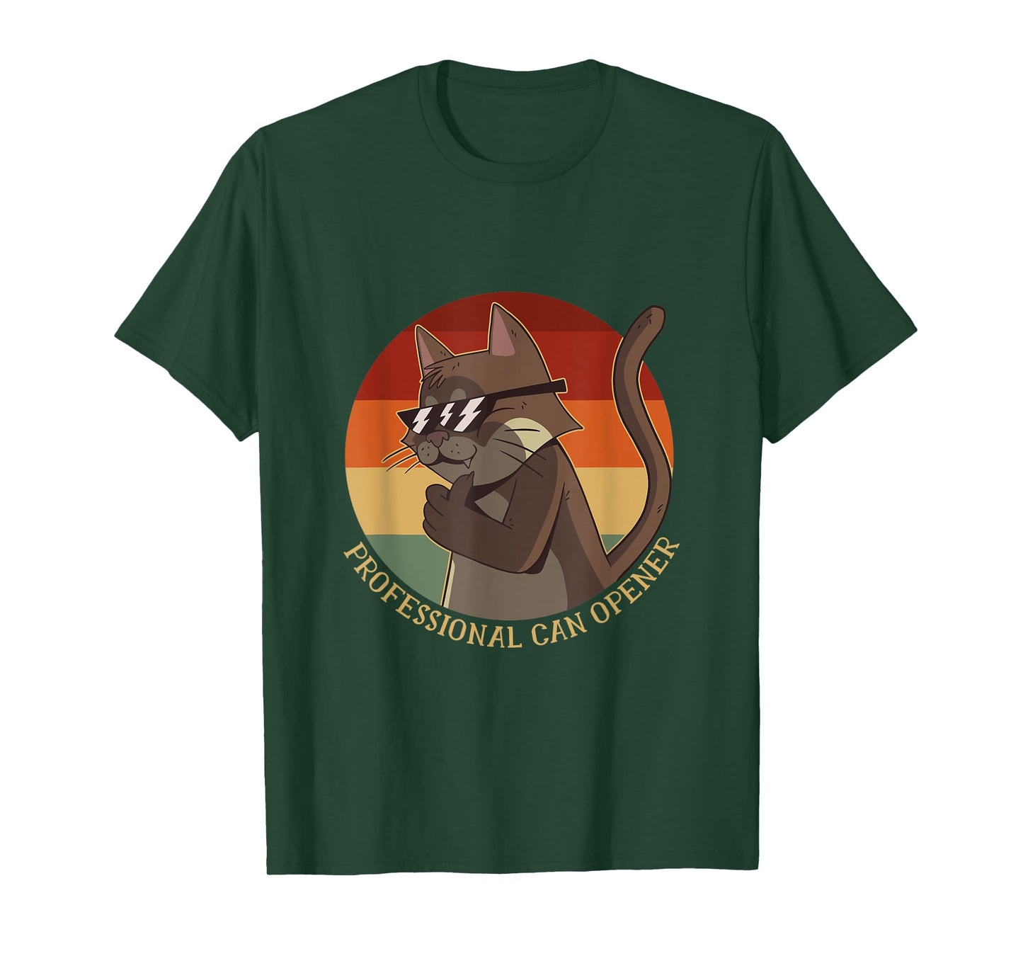 Cat Professional Can Opener Cat Lover Funny Cat T-Shirt