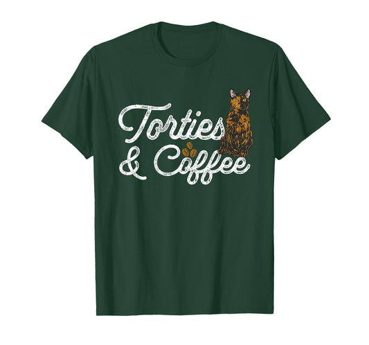 Coffee Tortoiseshell Cat Tortie T-Shirt for Men Women