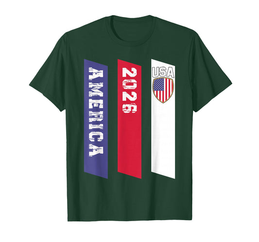 America USA 2026 Flag Jersey Team Outfit Men Women T-Shirt