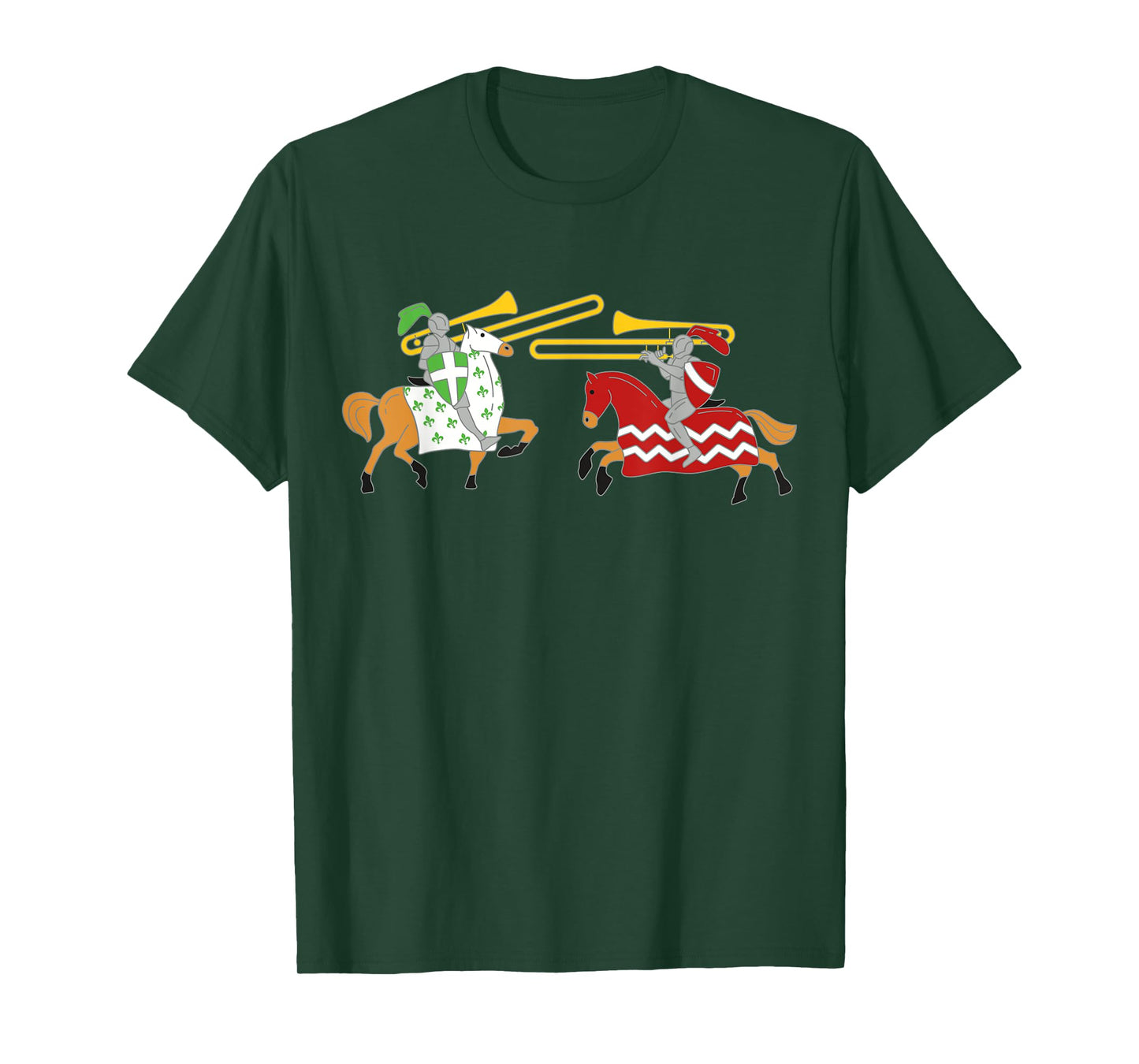 Jousting Funny Trombone T-Shirt For Trombonists T-Shirt