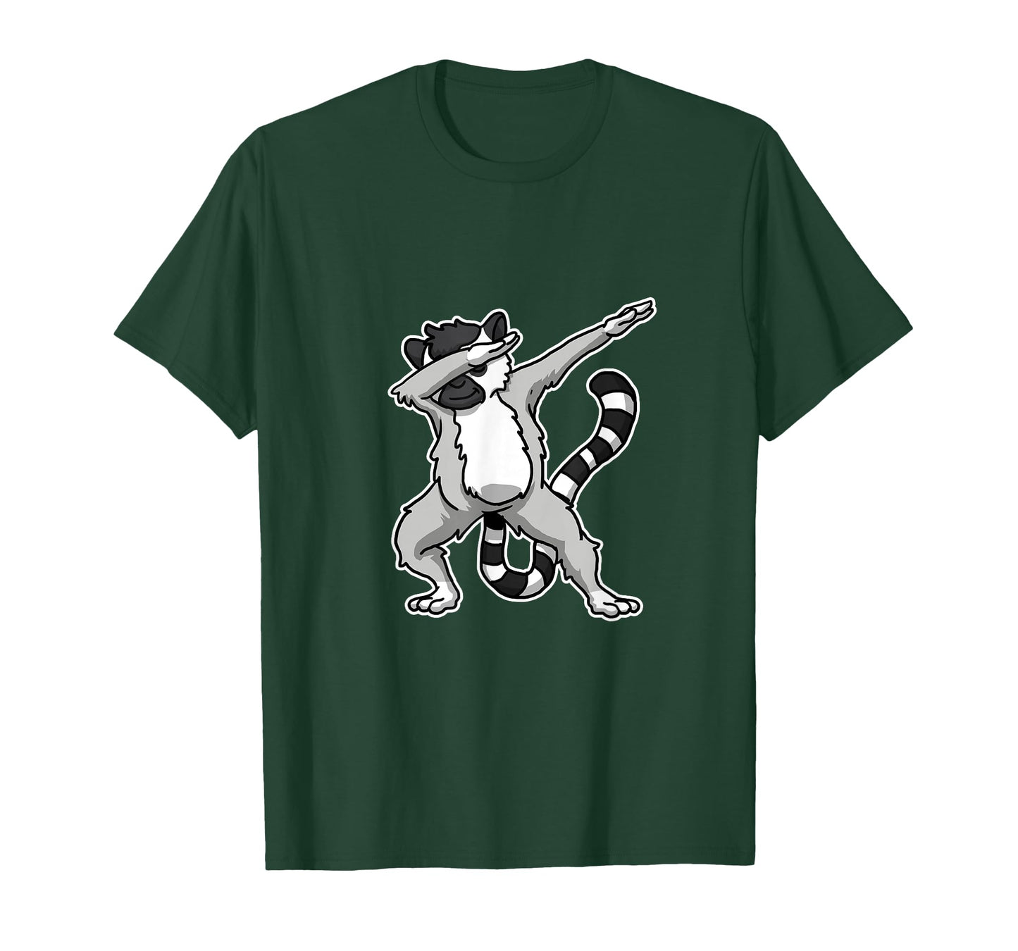 Witziges Lemuren Kostm Und Geschenkidee Unisex-Adults, Kids Dabbing Lemure Gift Lemurs Dab Dance T-Shirt Black Cartoon T-Shirt Small Classic Fit Crew Collar Short Sleeve