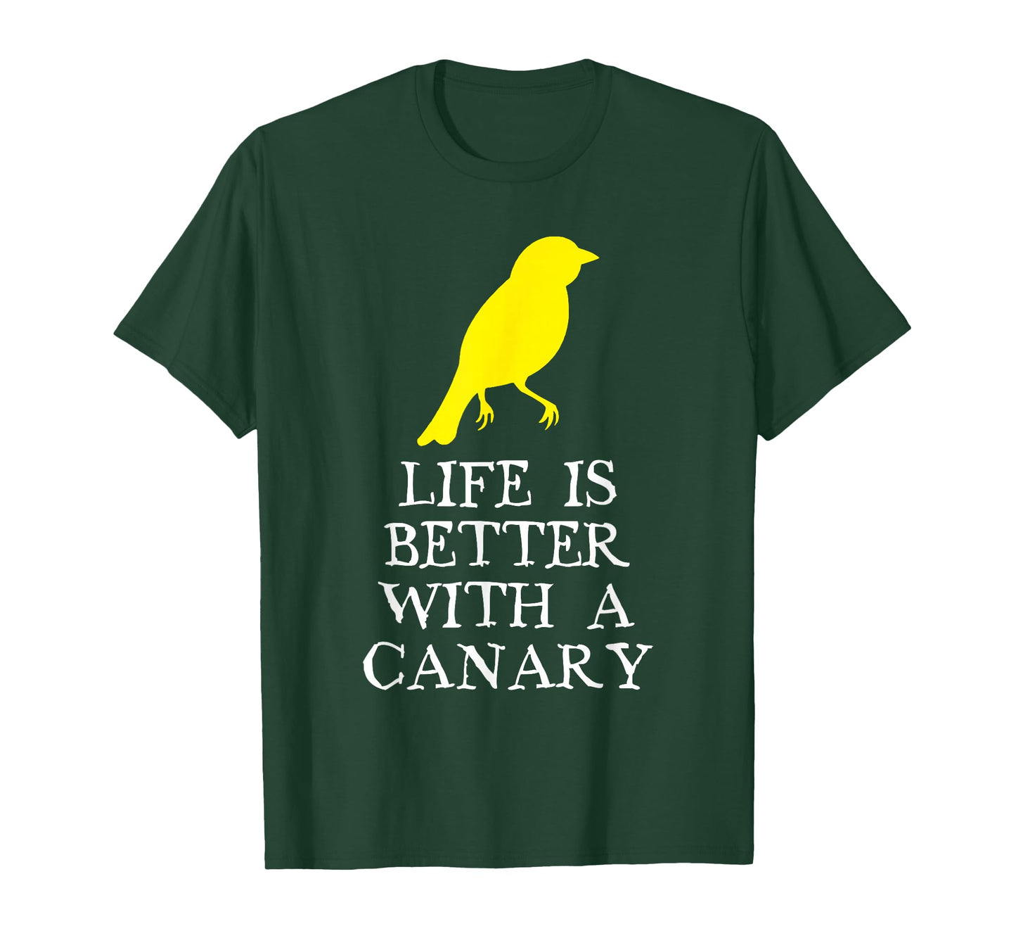 Life Is Better With A Canary Lover Gift Christmas T-Shirt