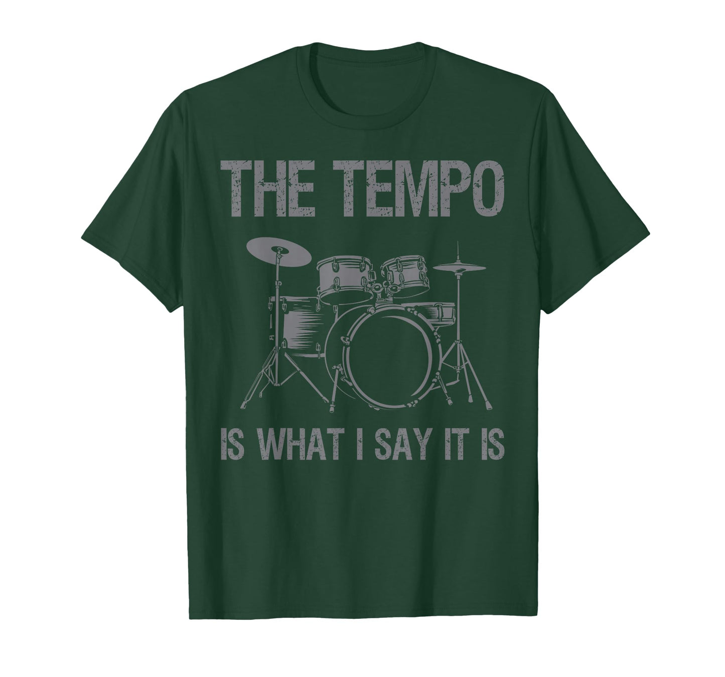 Funny Drumming Art For Men Women Drumline Drum Set Drummer T-Shirt