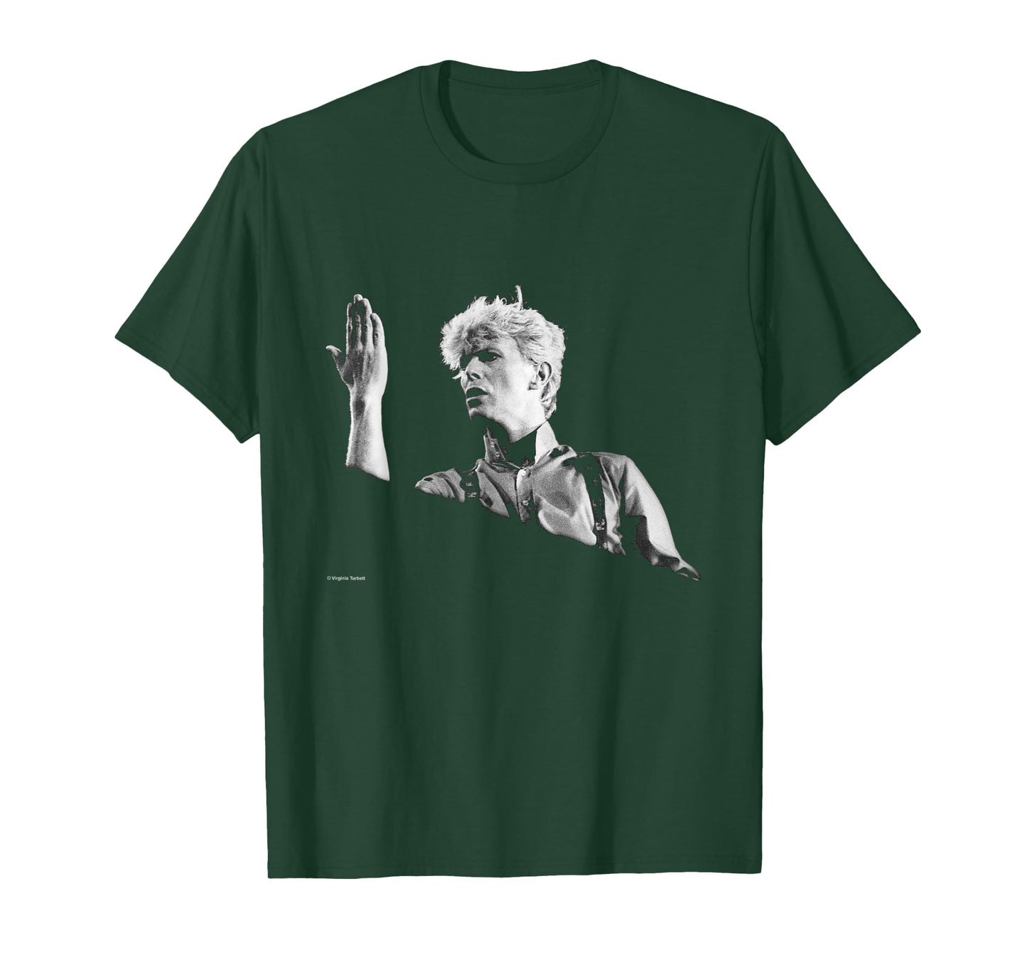 David Bowie Serious Moonlight Tour Live by Virginia Turbett T-Shirt
