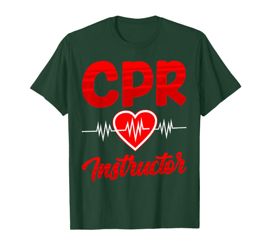 Cpr Instructor Course Coach Care Emergency First Aid T-Shirt