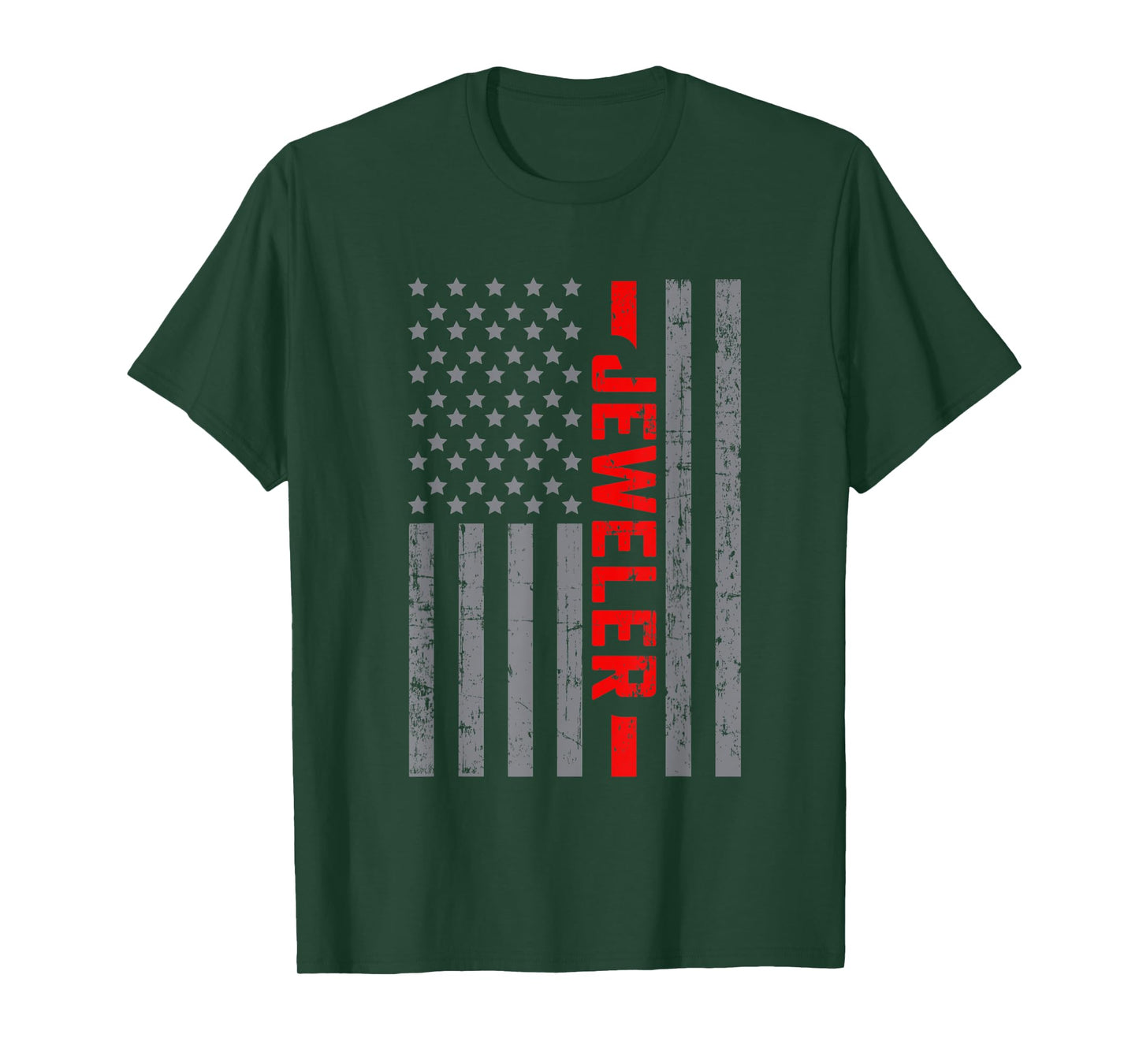American Flag Jeweler US Flag Vintage Tee For Men Dad T-Shirt