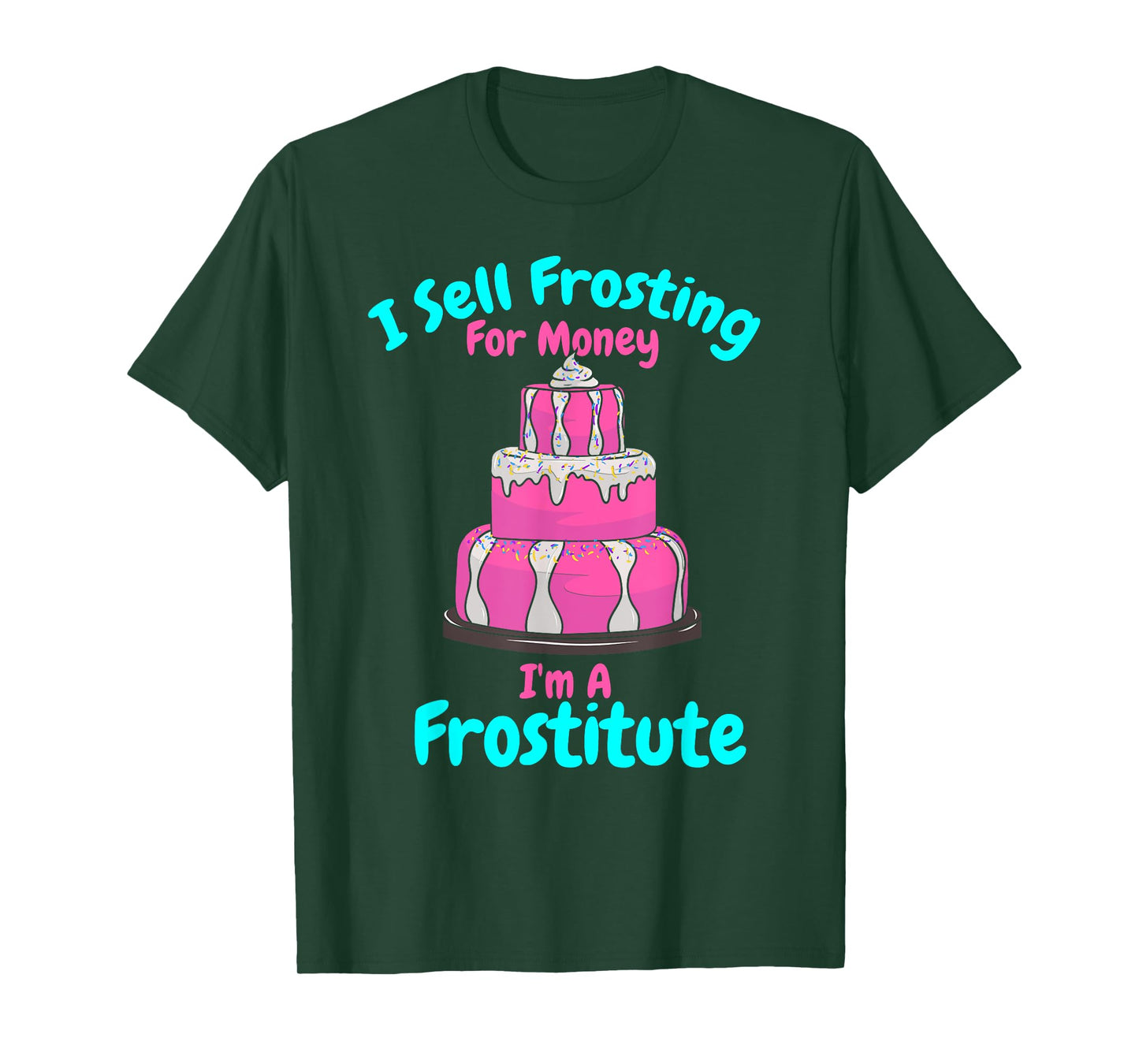 Crazy Cake Lady Cake Decorating Humor Funny Cake Decorator T-Shirt