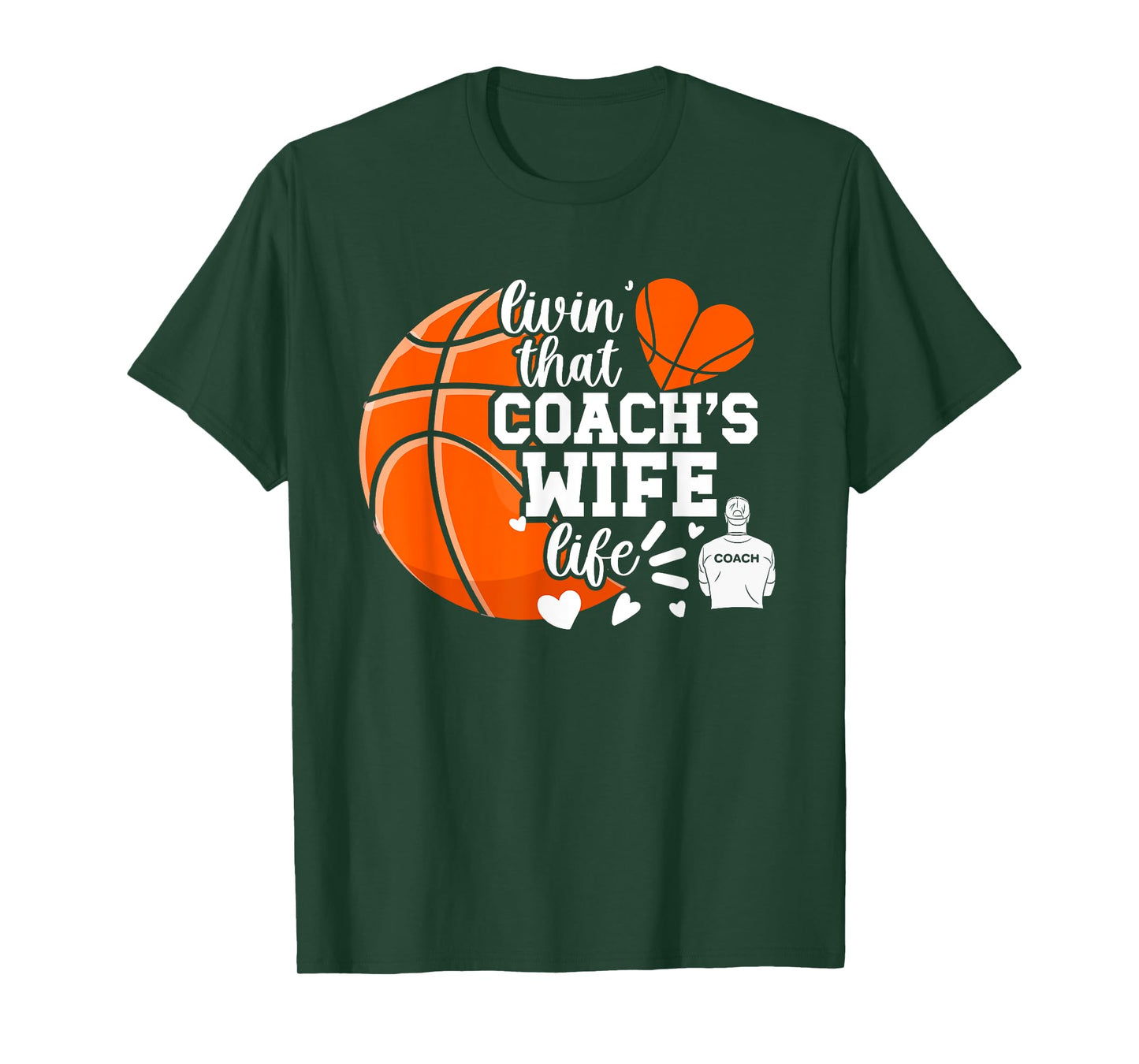 Basketball Coach's Wife Life Basketball Coach Wife T-Shirt