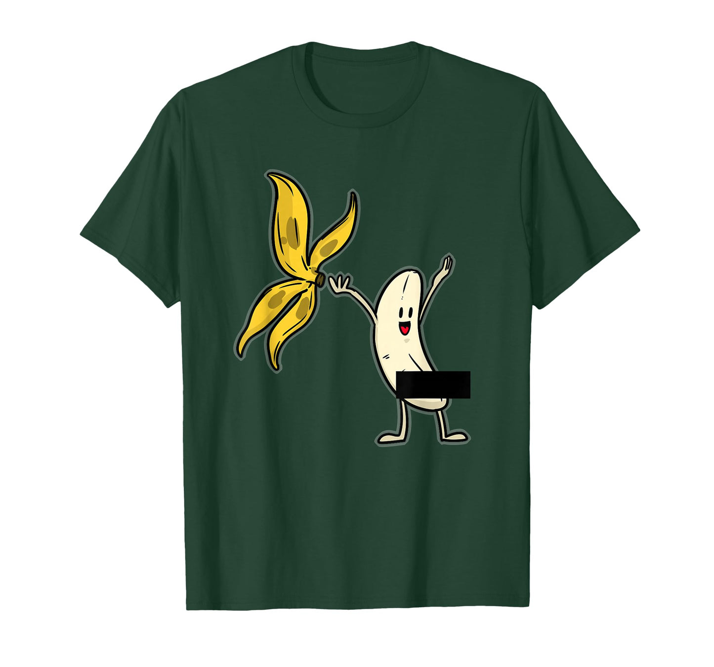 Banana Striptease Censored Naked Funny Adult Tee T-Shirt