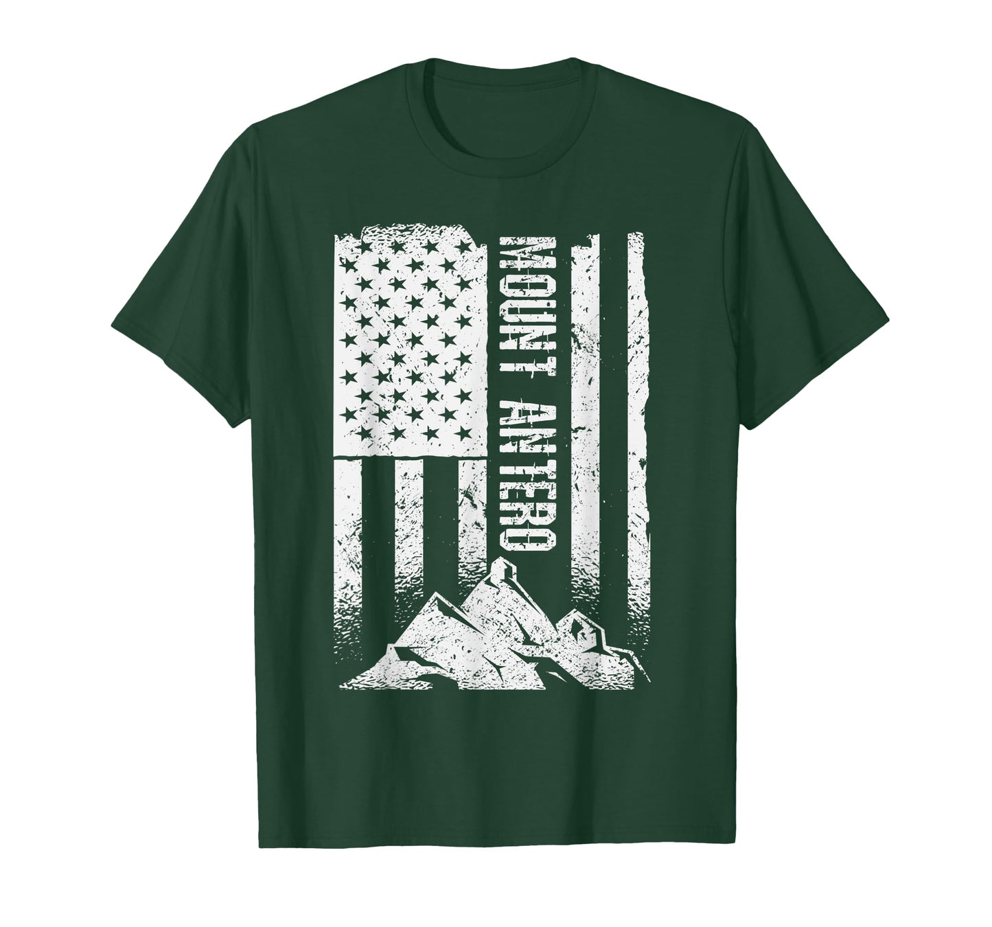 American Flag Patriotic Mount Antero Colorado T-Shirt