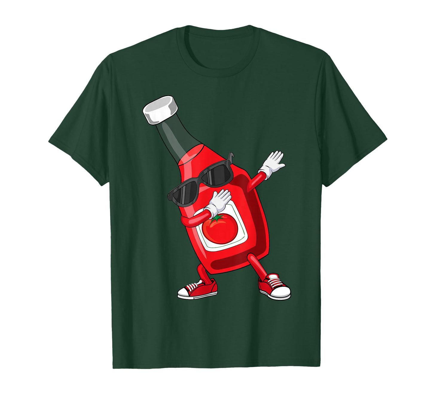 Dabbing Ketchup Art for Kid Boy Girl Men Women Ketchup Lover T-Shirt