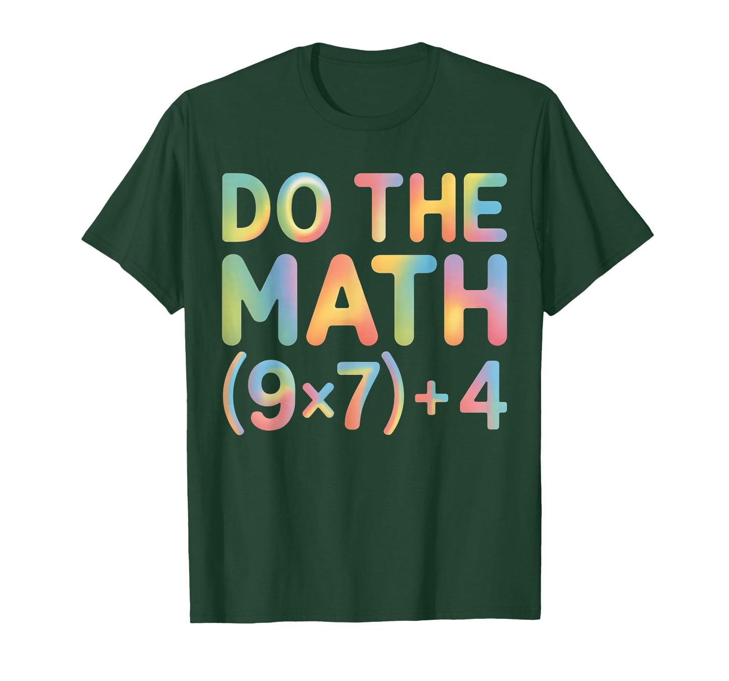 Do The Math Equation Thanksgiving Teacher 67 Six Seven 6 7 T-Shirt